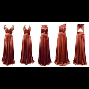 Velvet Multi-way maxi dress